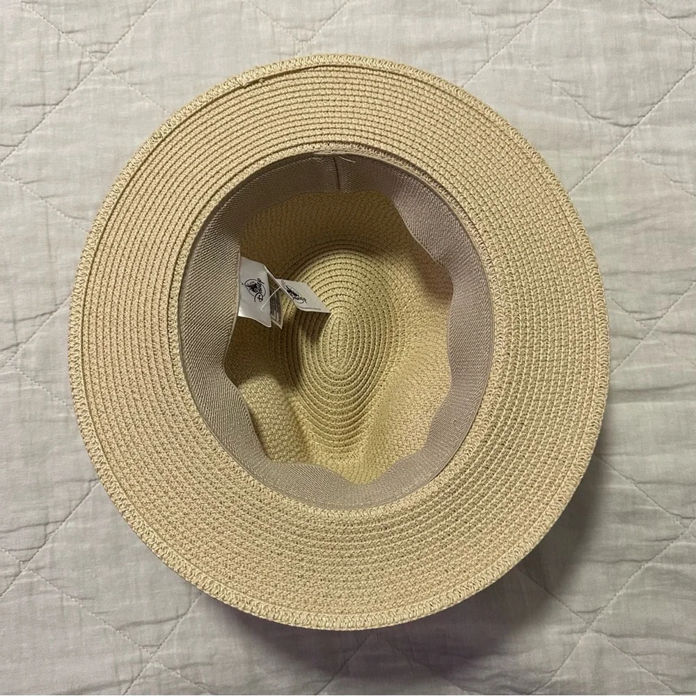 Epcot Flower and Garden Beige Straw Hat with Orange Bird Band - Picture 3 of 3